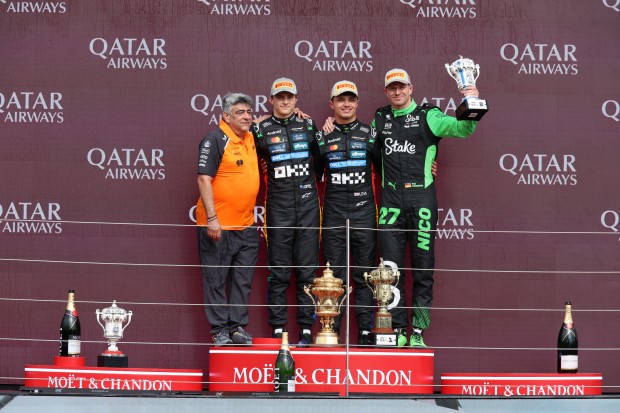 Norris wins home race in Silverstone; podium for Hülkenberg